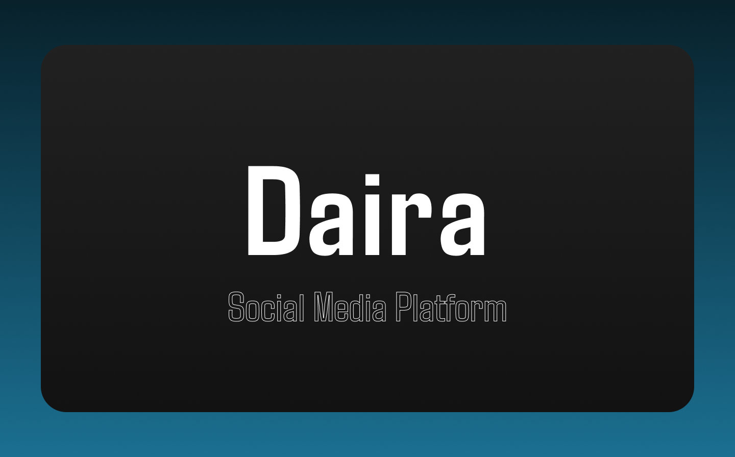 Daira - Social Media API